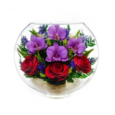 "NaturalFlowers" Арт: ESM-02 цветы в стекле